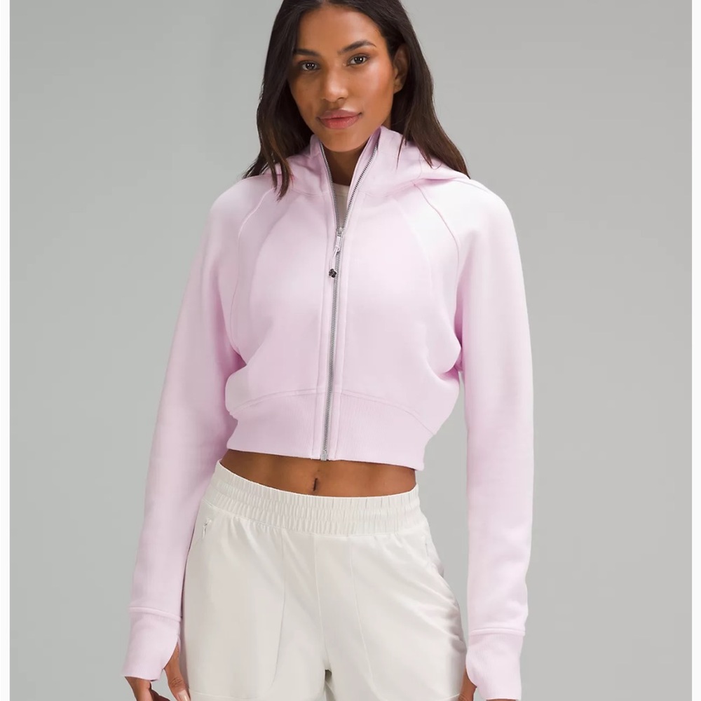 Scuba Full-Zip Cropped Hoodie